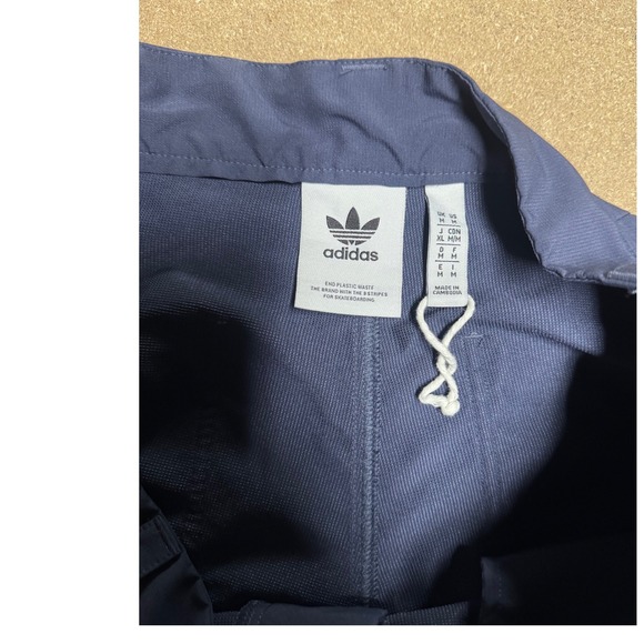 Adidas Women's Navy Blue Track Pants with White Stripes Elastic Waist Size M - Picture 3 of 7